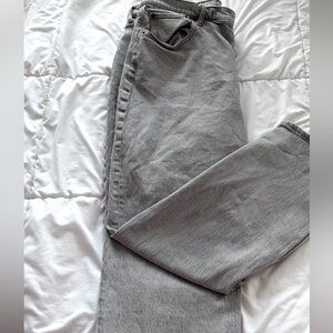 Abercrombie & Fitch Curve Love Light Gray Jeans